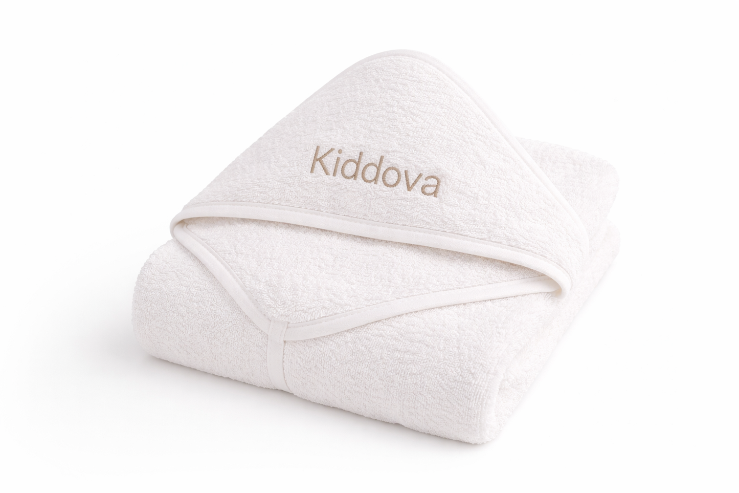 Kiddova Personalised Baby Hooded Towel – Soft Cotton Bath Towel with Custom Name