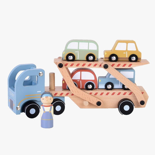 Little Dutch Wooden Truck | Durable Wooden Vehicle Toy for Kids & Toddlers