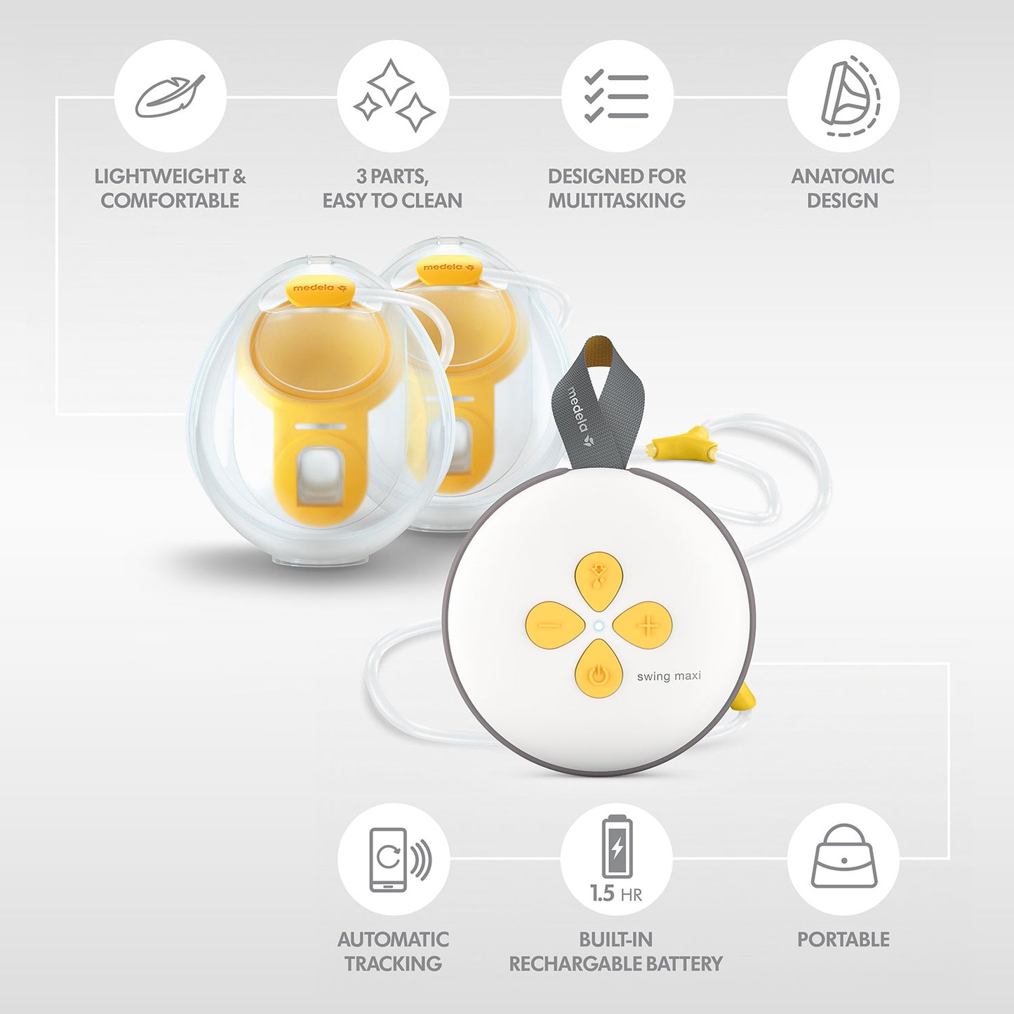 🍼 Medela Swing Maxi™ Hands-Free Double Electric Breast Pump – Efficient & Comfortable Pumping