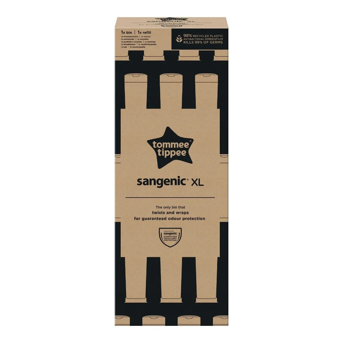 🍼 Tommee Tippee Twist & Click XL Nappy Disposal Bin – Large Capacity Odour Control