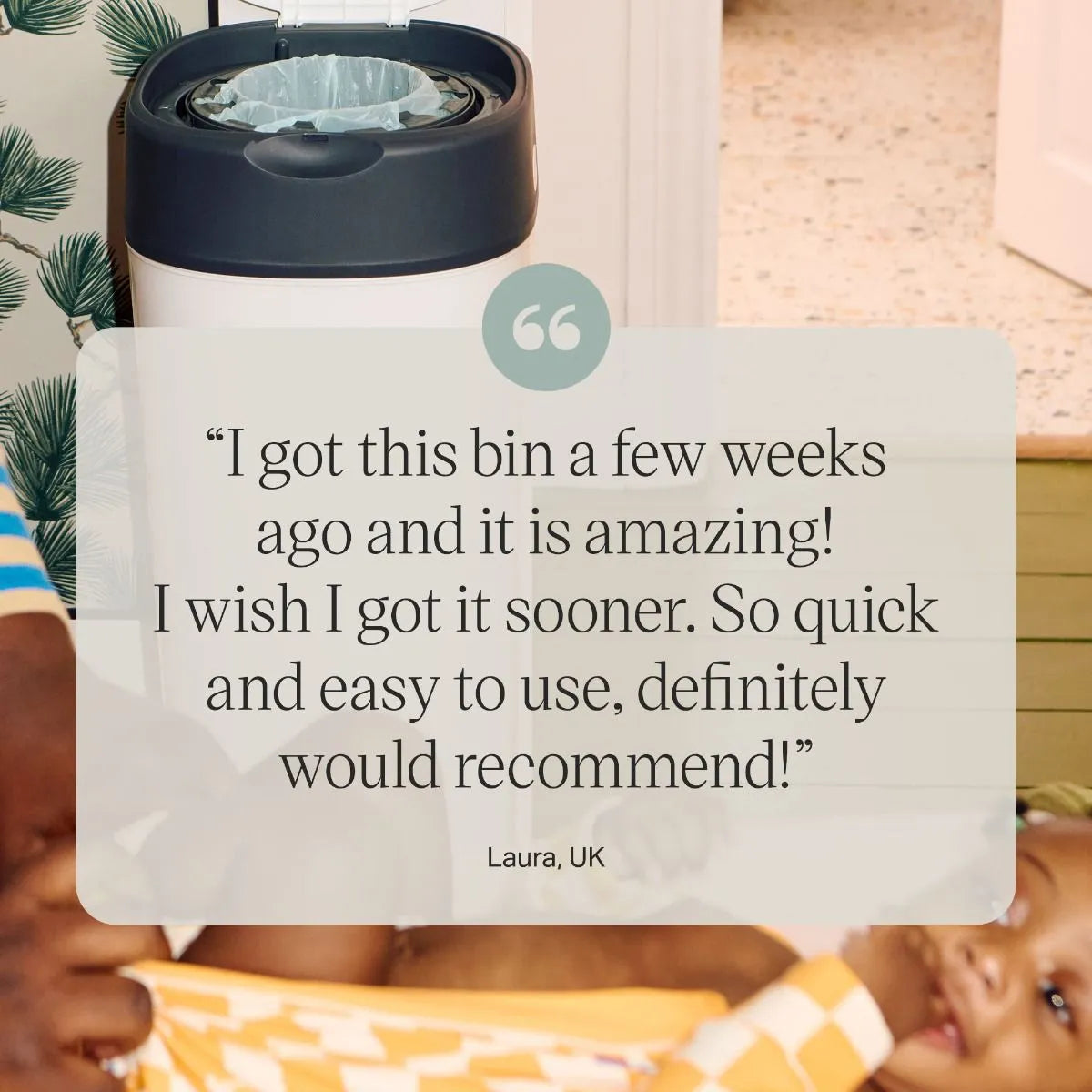 🍼 Tommee Tippee Twist & Click XL Nappy Disposal Bin – Large Capacity Odour Control